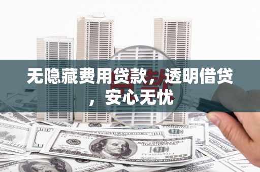 依安无隐藏费用贷款，透明借贷，安心无忧