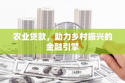 依安农业贷款，助力乡村振兴的金融引擎