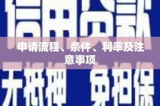 依安申请流程、条件、利率及注意事项
