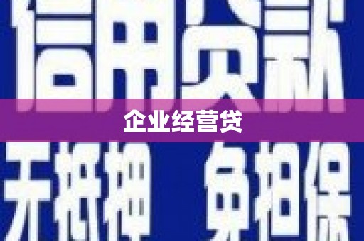 依安企业经营贷