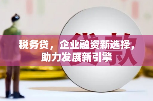 依安税务贷，企业融资新选择，助力发展新引擎