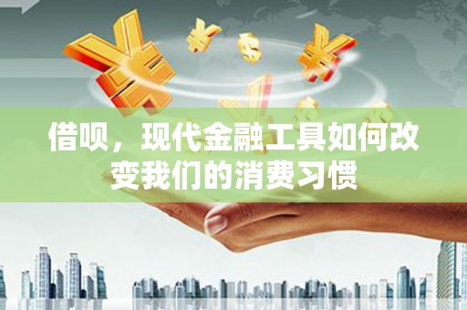 依安借呗，现代金融工具如何改变我们的消费习惯