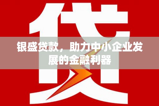 依安银盛贷款，助力中小企业发展的金融利器