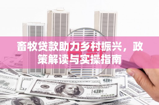 依安畜牧贷款助力乡村振兴，政策解读与实操指南