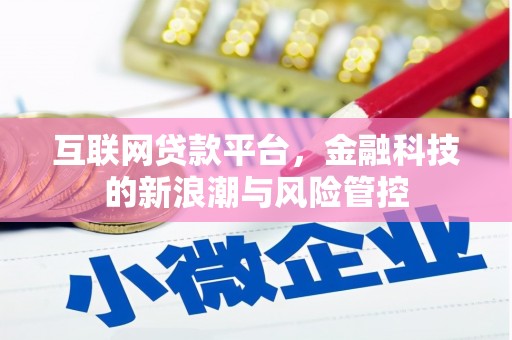 依安互联网贷款平台，金融科技的新浪潮与风险管控